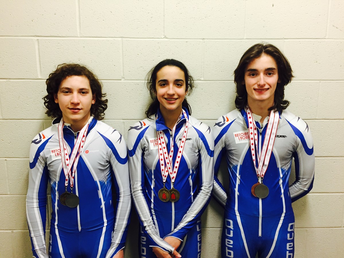 Trois patineurs du Club de patinage de vitesse Rosemère Rive-Nord s'illustrent