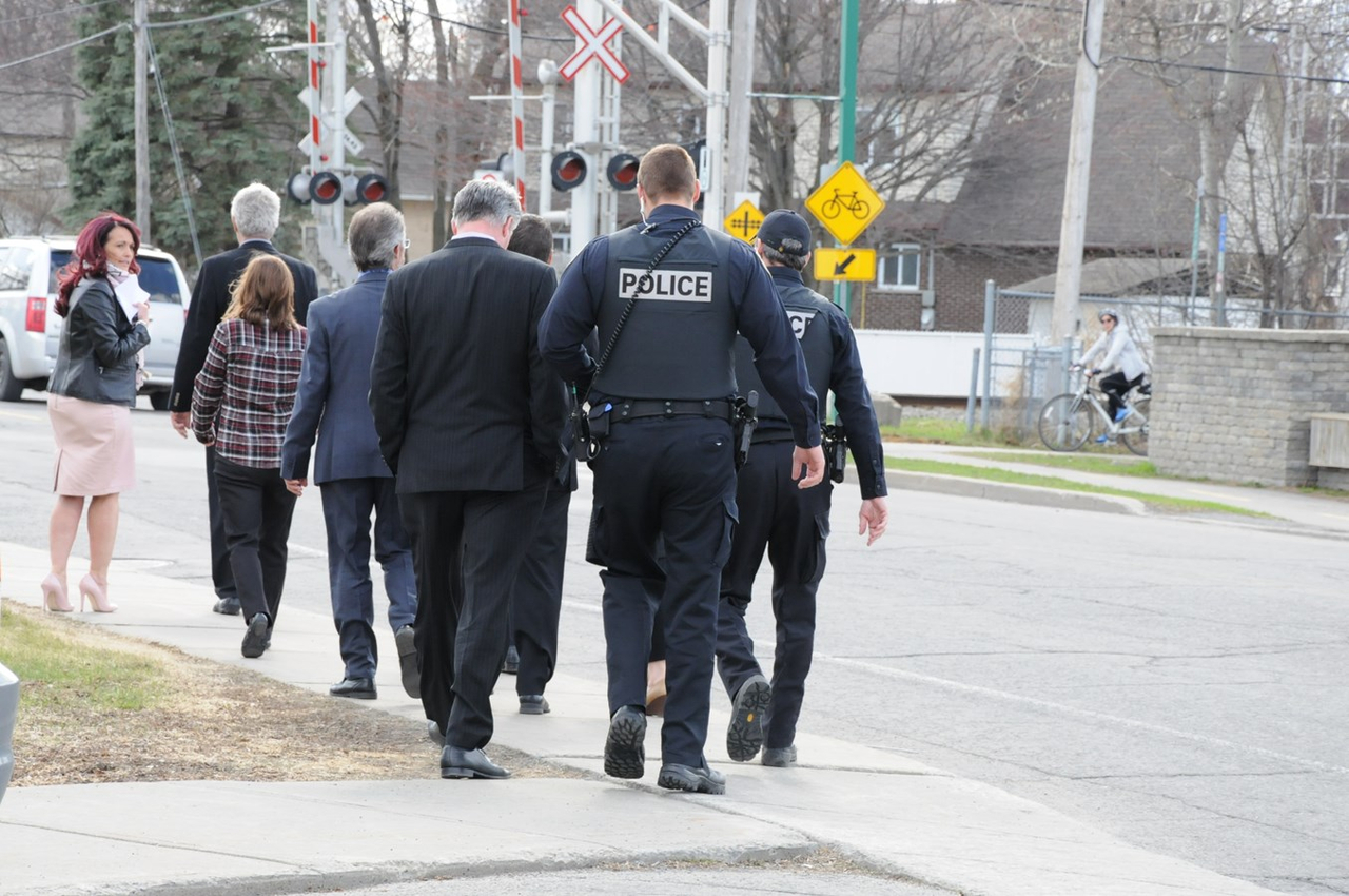 Brève réaction de Blainville aux frappes de l'UPAC