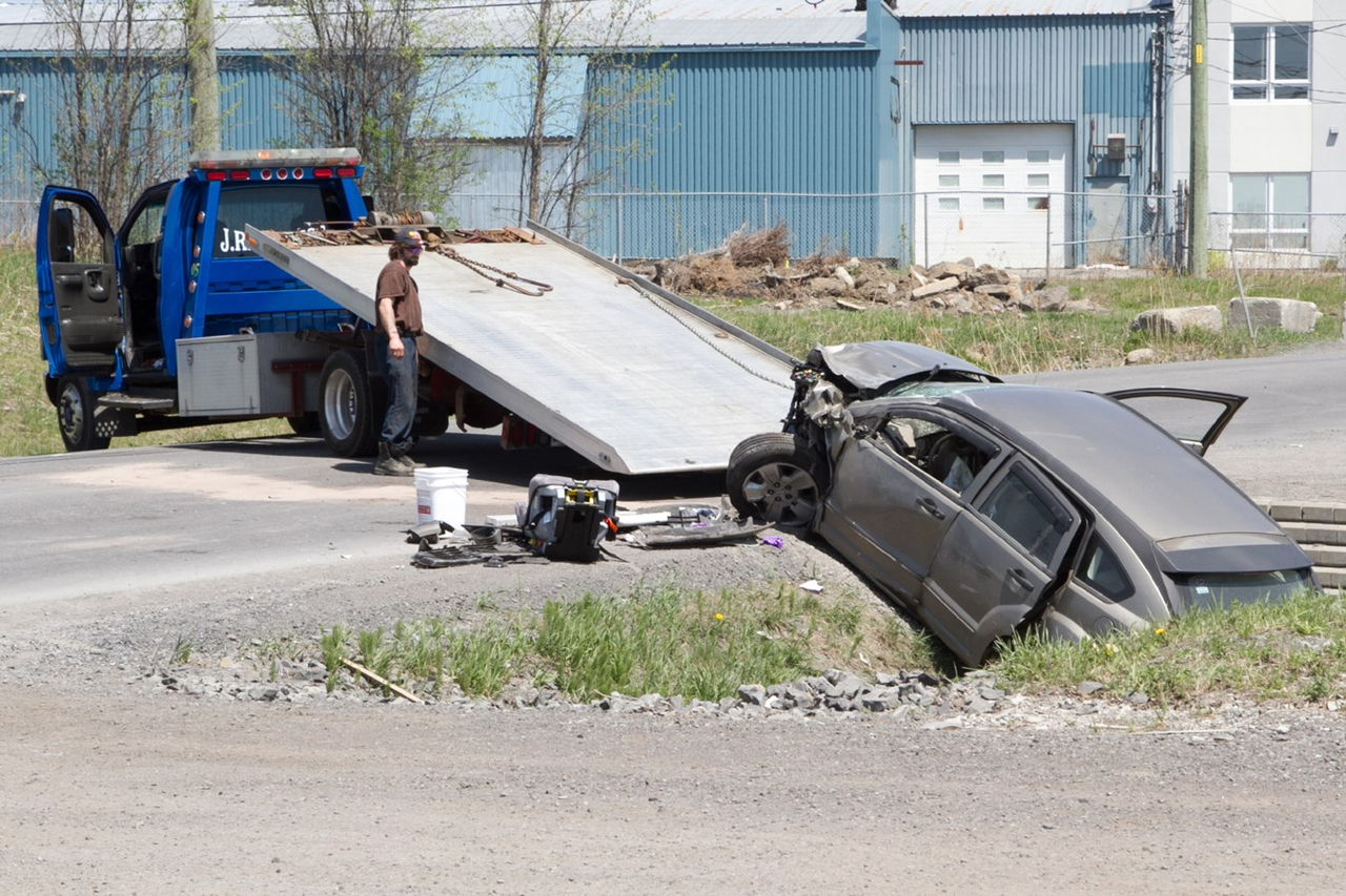 Un accident fait un blessé sur le chemin de la Côte-Nord