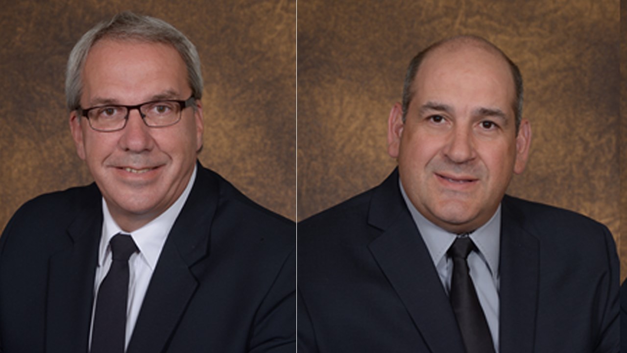 Le nouveau directeur du Service de police et le nouveau directeur du Service de sécurité incendie, Joel Laviolette de la Ville de Mirabel.