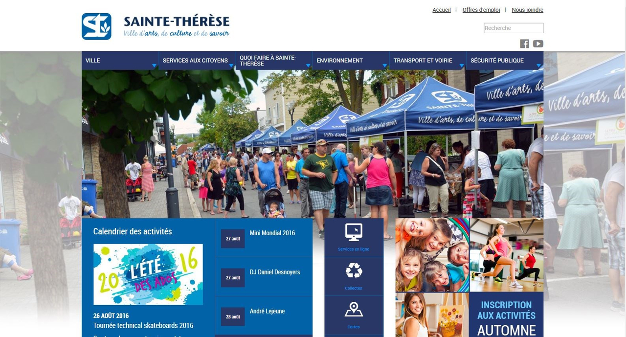Un site web « adaptatif » pour Sainte-Thérèse