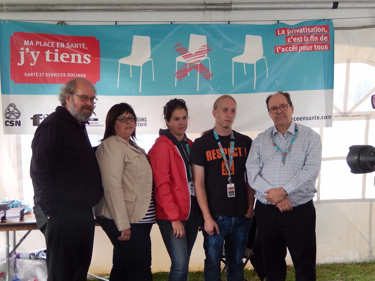 Des centaines d’employé-es du réseau de la santé de Saint-Jérôme contestent la réforme Barrette