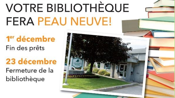 Fermeture de la bibliothèque de Bois-des-Filion