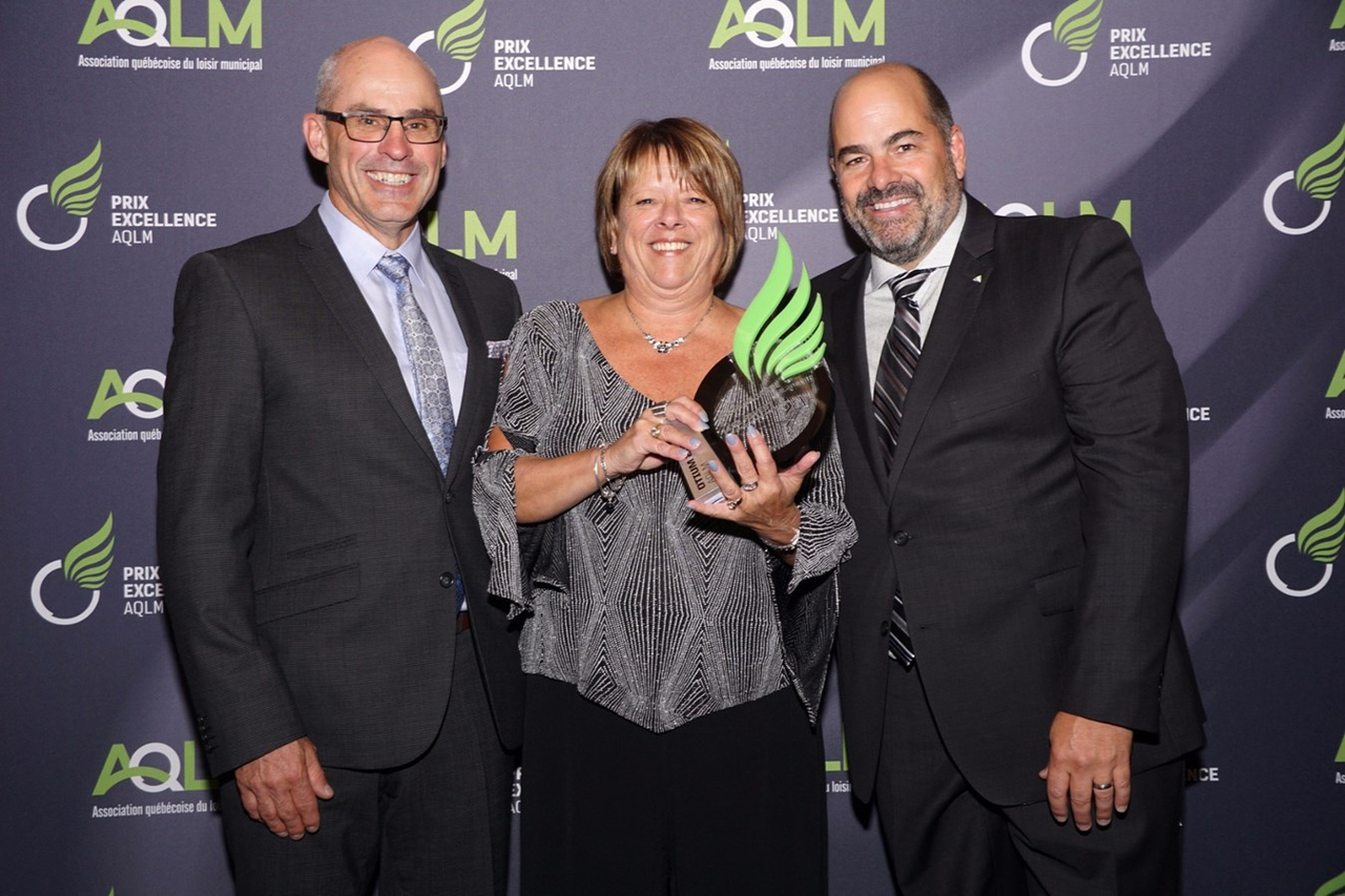 Alain Lacasse, Lise Rivest, Jocelyn Gauthier, vice-président AQLM