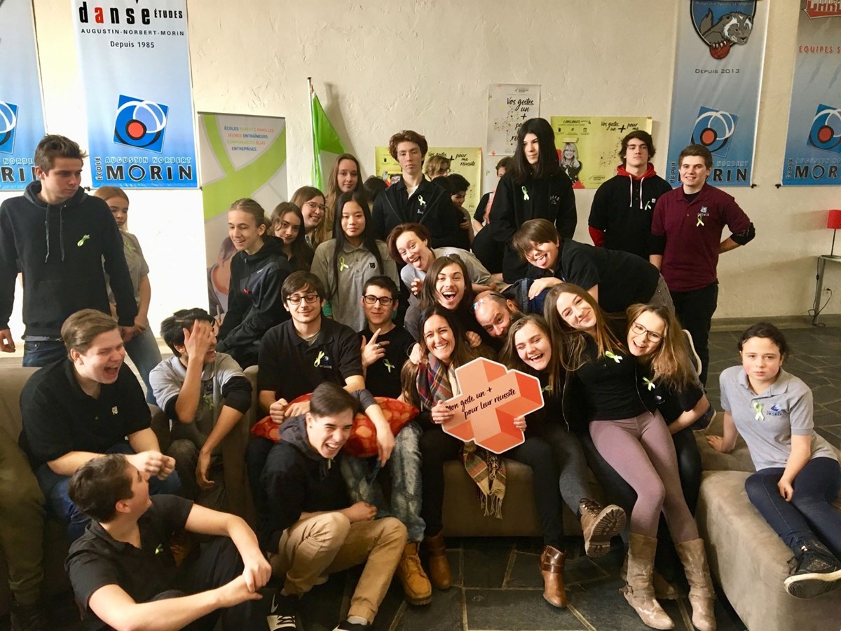 Les élèves de l’école secondaire Augustin-Norbert-Morin lancent les Journées de la persévérance scolaire