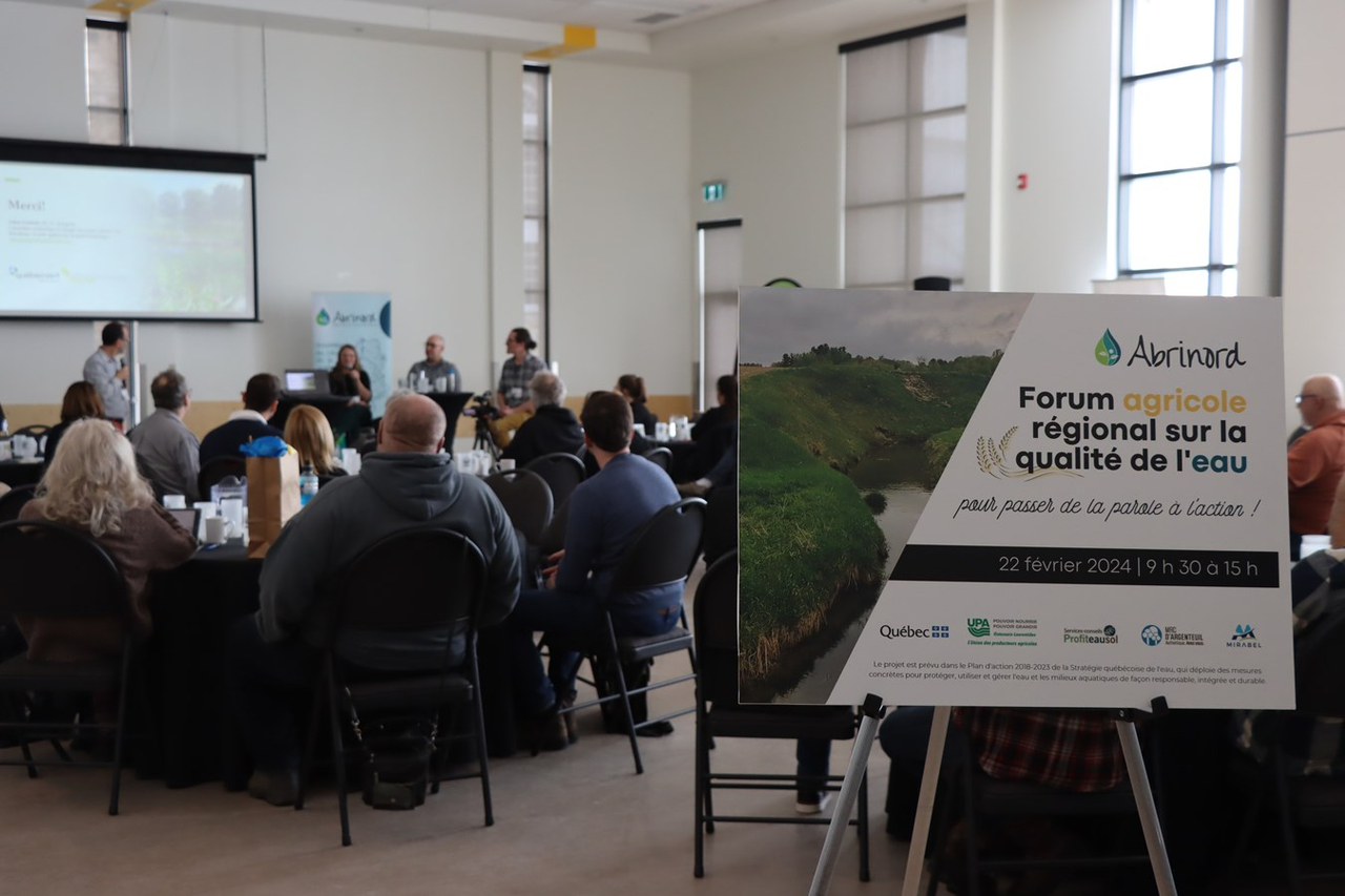 Un forum sur l'amélioration de la qualité de l'eau en milieu agricole