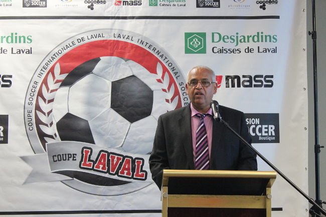 Le président de la Coupe de soccer internationale de Laval, Mongi Zitouni.