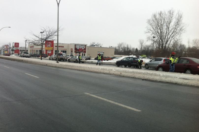 Opérations de vérification des pneus d’hiver