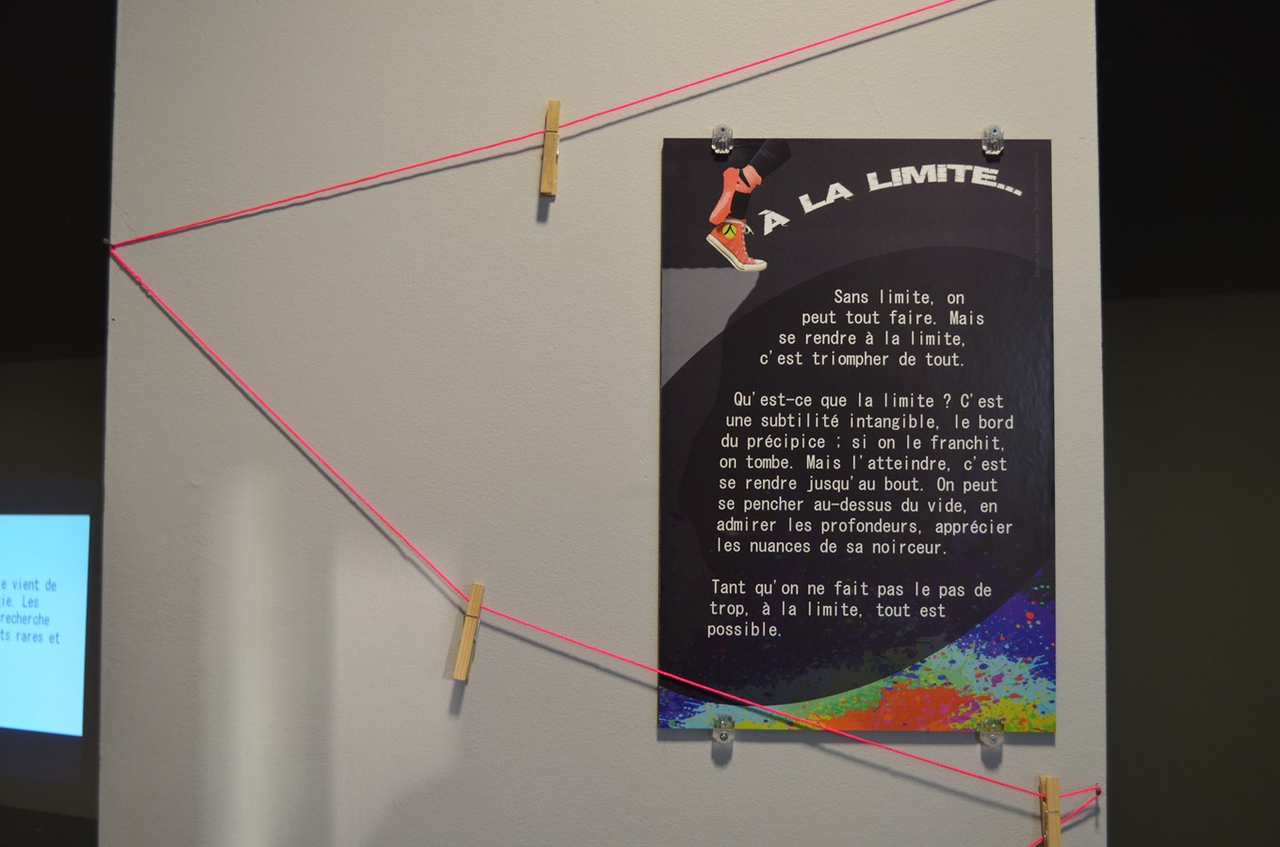 L'affiche de l'exposition À la limite.