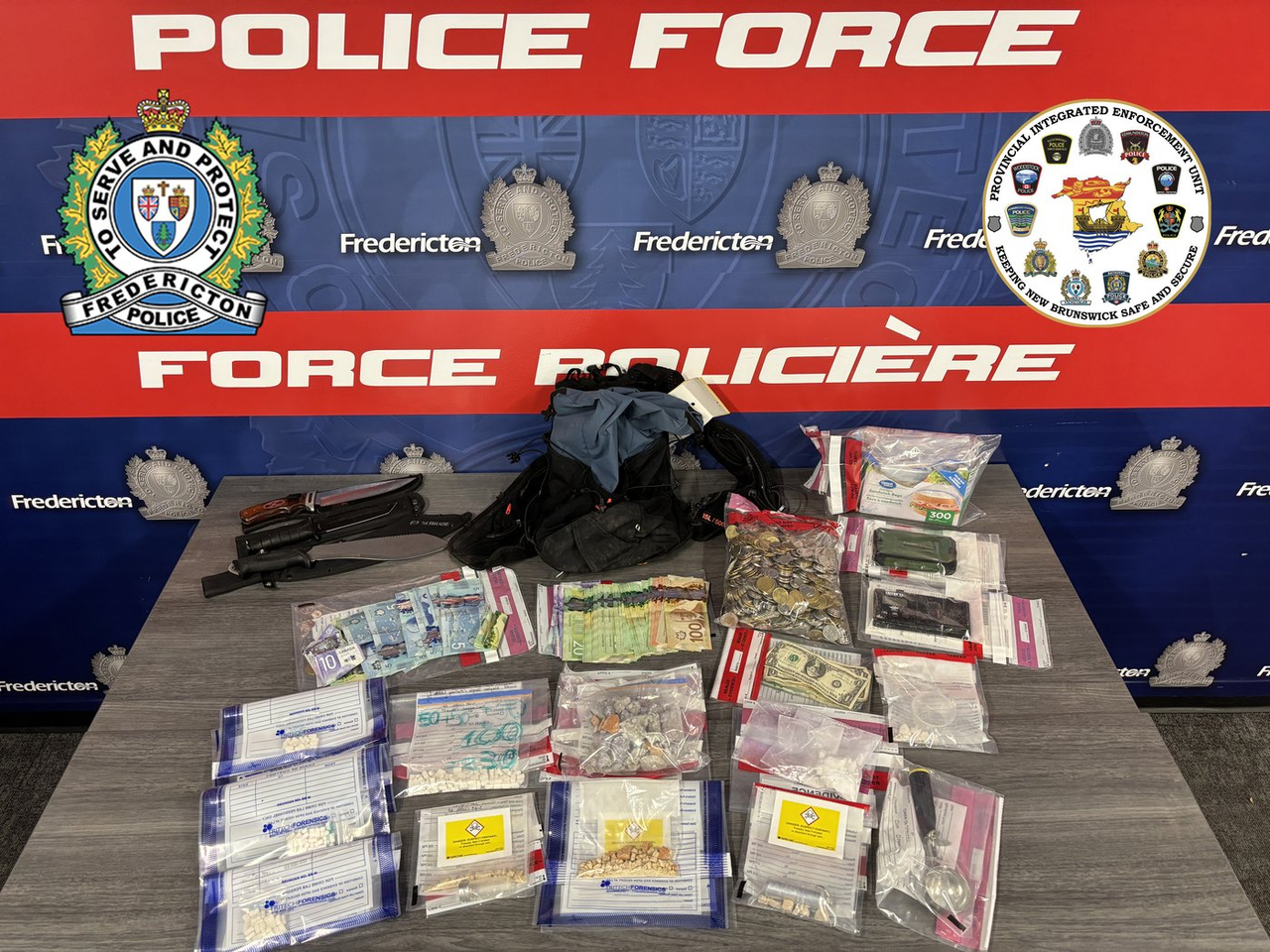 La police de Fredericton saisit l'équivalent de près de 220 000 doses de fentanyl