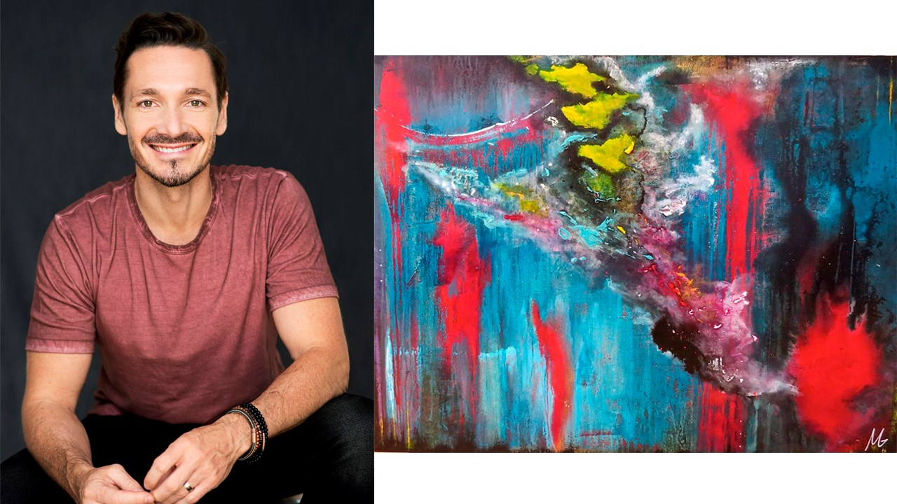 L'artiste Michaël Girard, connu pour sa voix, présentera ses peintures à St-Georges 