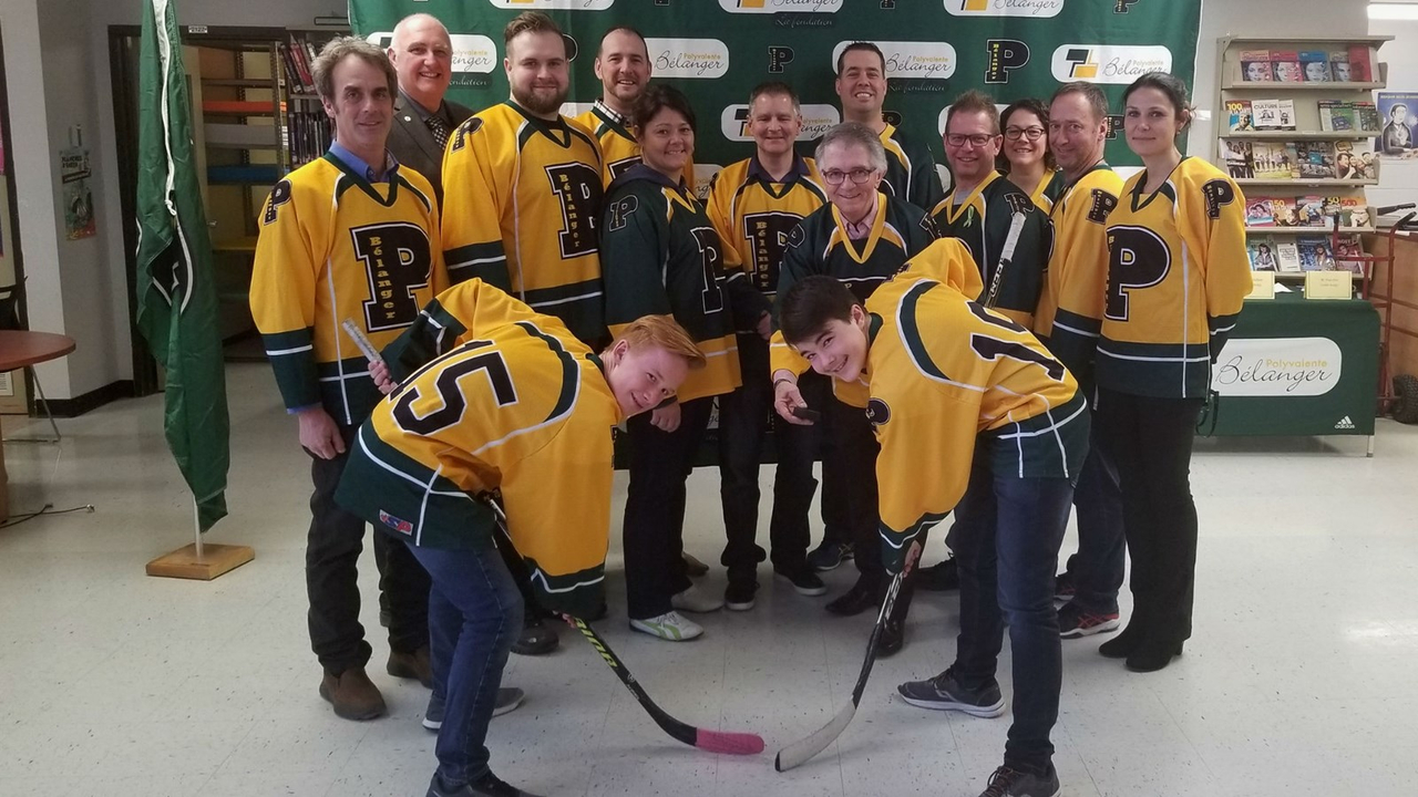 Un programme de hockey à la polyvalente Bélanger
