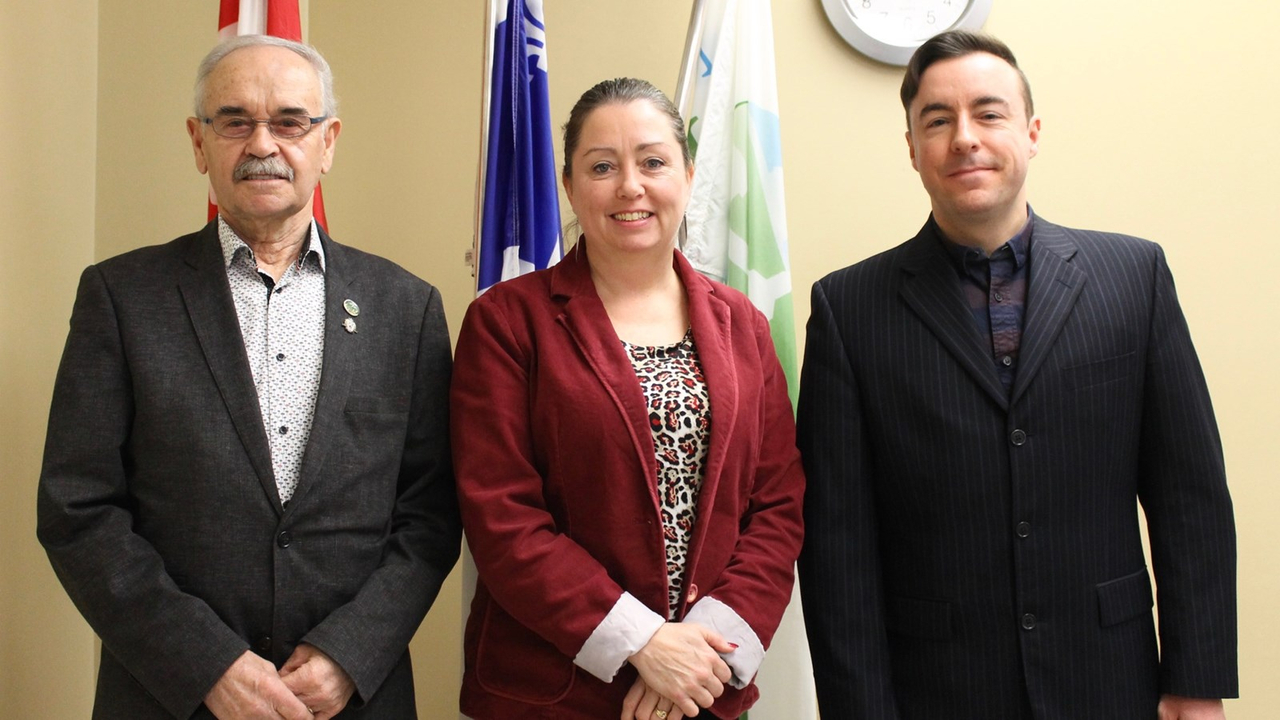 Jean-Roch Veilleux, Vicki-May Hamm et Jonathan V. Bolduc