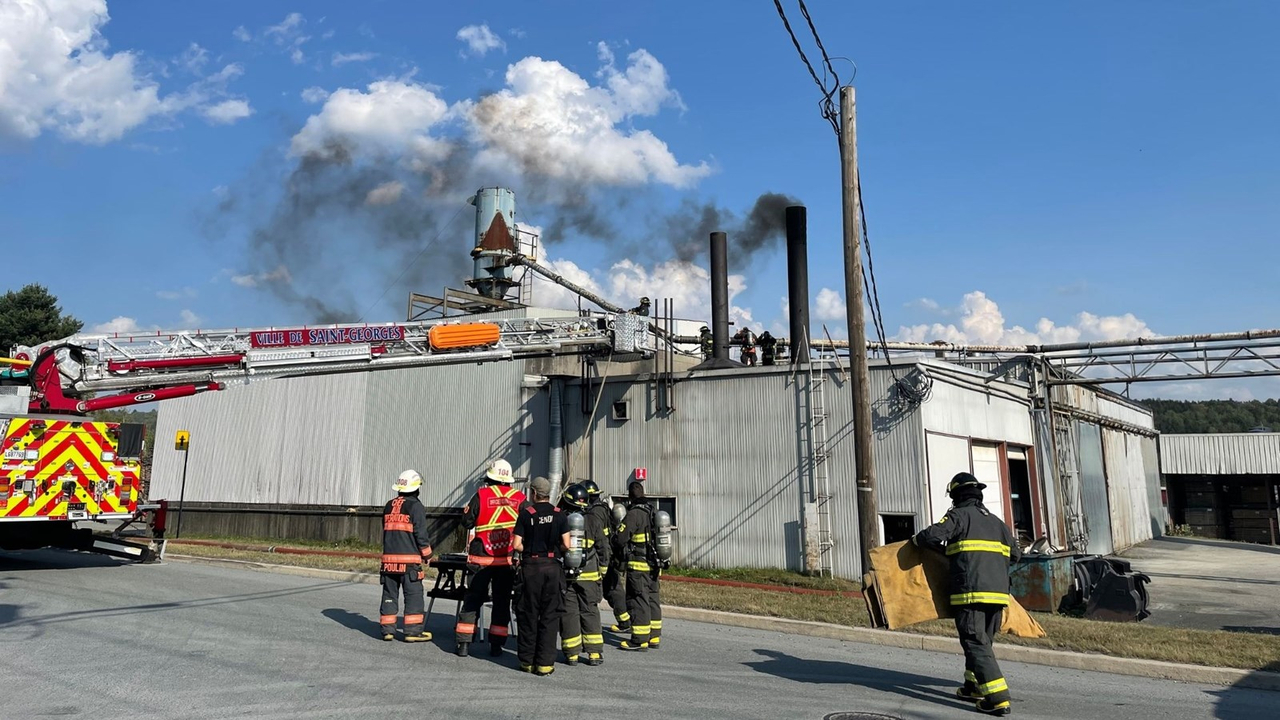 Incendie à l'usine Matra de Saint-Georges