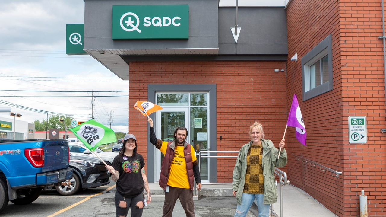 Les employés de la SQDC de Saint-Georges sont en grève
