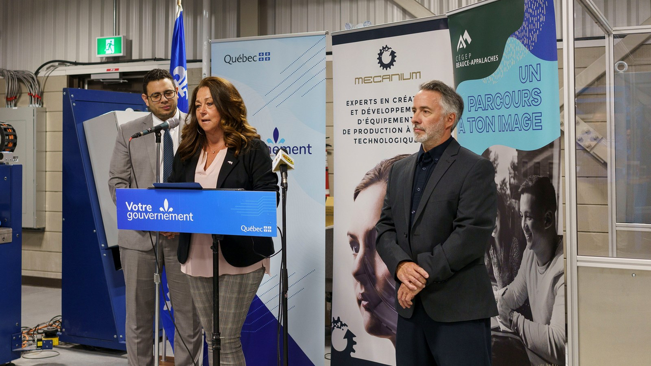Québec accorde plus d'1,2 M$ pour l’agrandissement des locaux de Mécanium