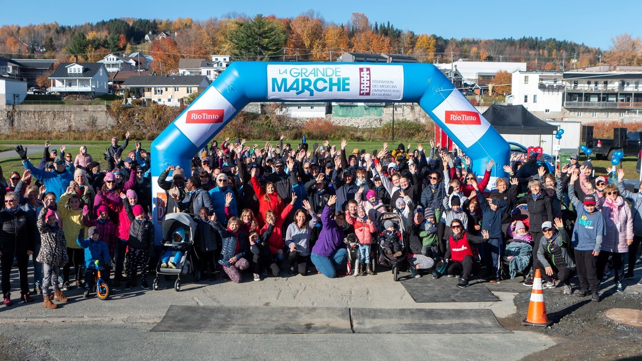 La Grande Marche Pierre Lavoie en Beauce