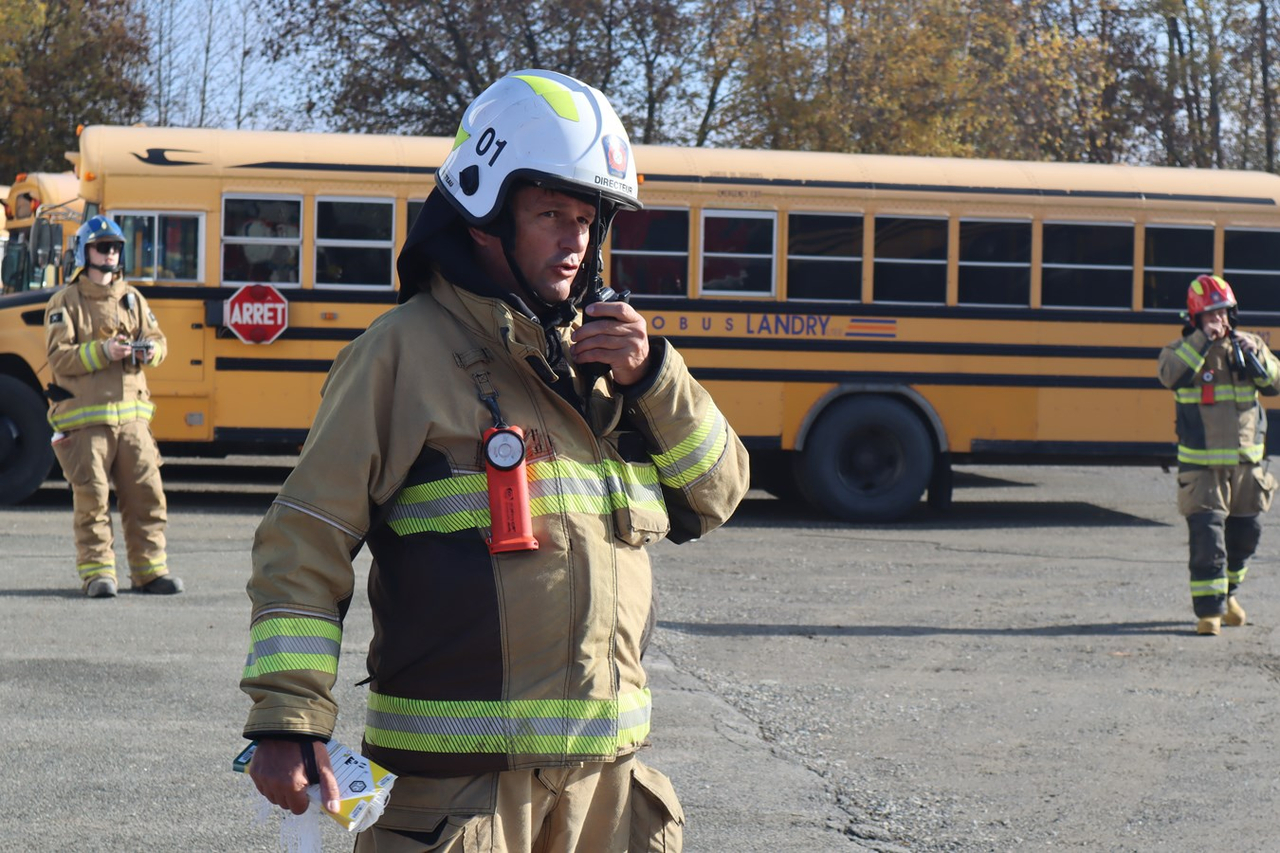 Vingt-et-un enfants « sauvés » lors d'un exercice des pompiers de Sainte-Marie-de-Beauce