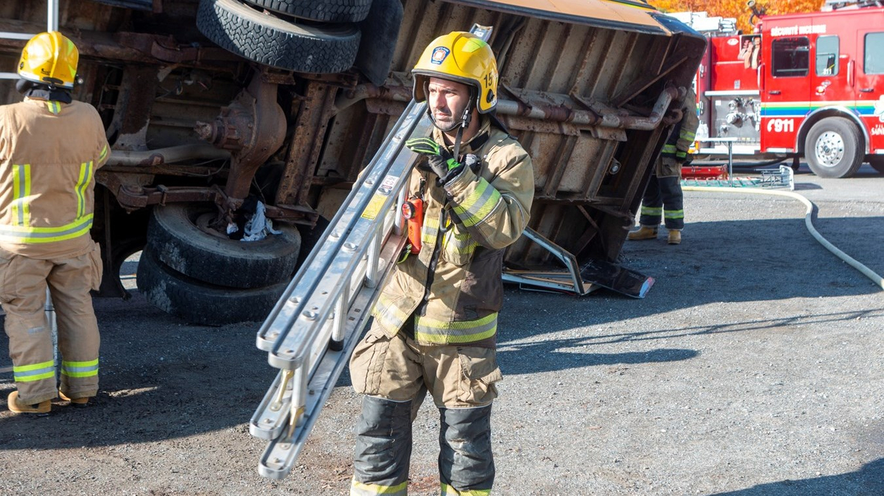 Vingt-et-un enfants « sauvés » lors d'un exercice des pompiers de Sainte-Marie-de-Beauce