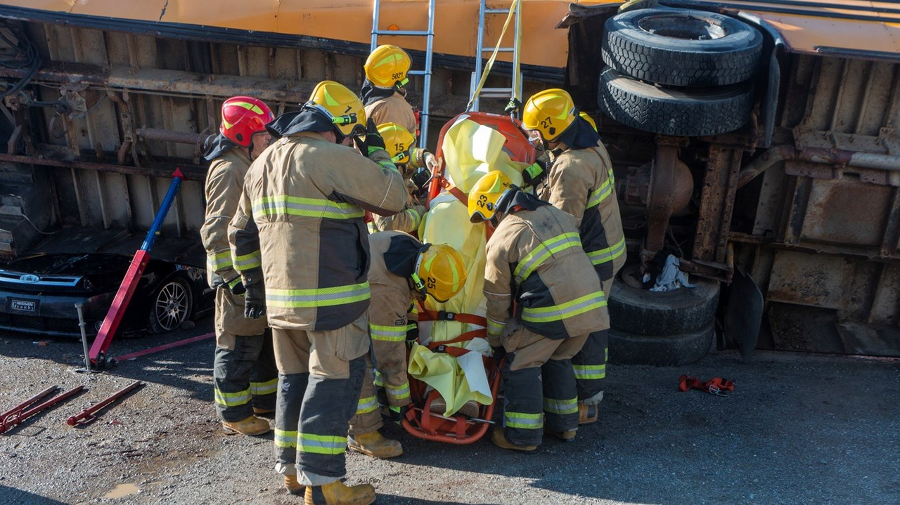 Vingt-et-un enfants « sauvés » lors d'un exercice des pompiers de Sainte-Marie-de-Beauce
