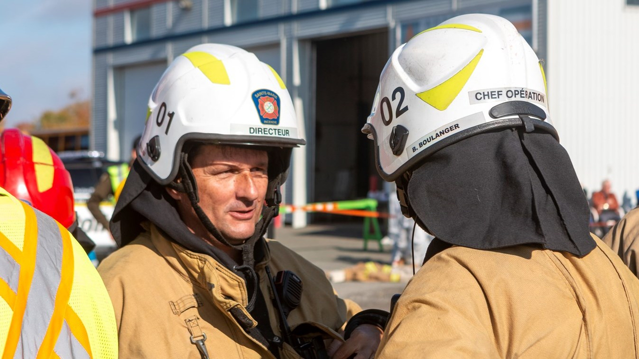 Vingt-et-un enfants « sauvés » lors d'un exercice des pompiers de Sainte-Marie-de-Beauce