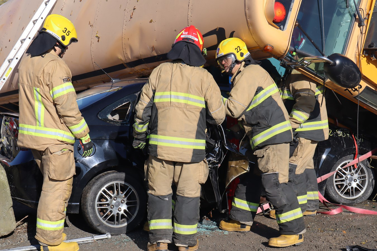 Vingt-et-un enfants « sauvés » lors d'un exercice des pompiers de Sainte-Marie-de-Beauce