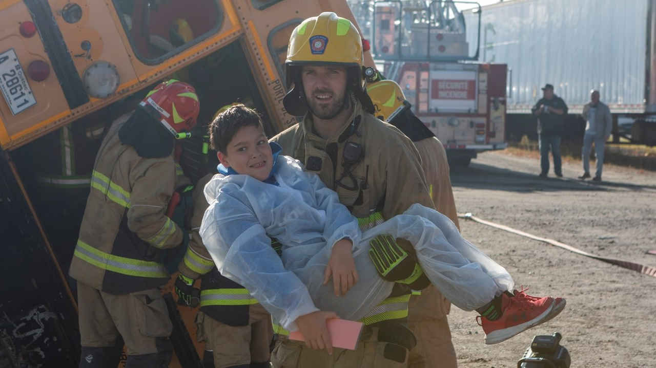 Vingt-et-un enfants « sauvés » lors d'un exercice des pompiers de Sainte-Marie-de-Beauce