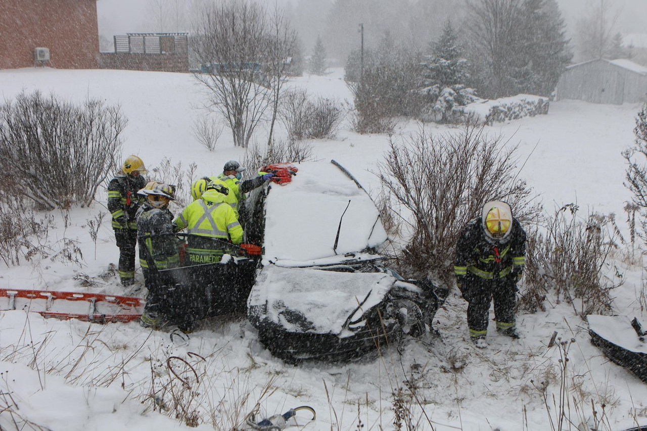 Accident impliquant trois véhicules à Saint-Joseph