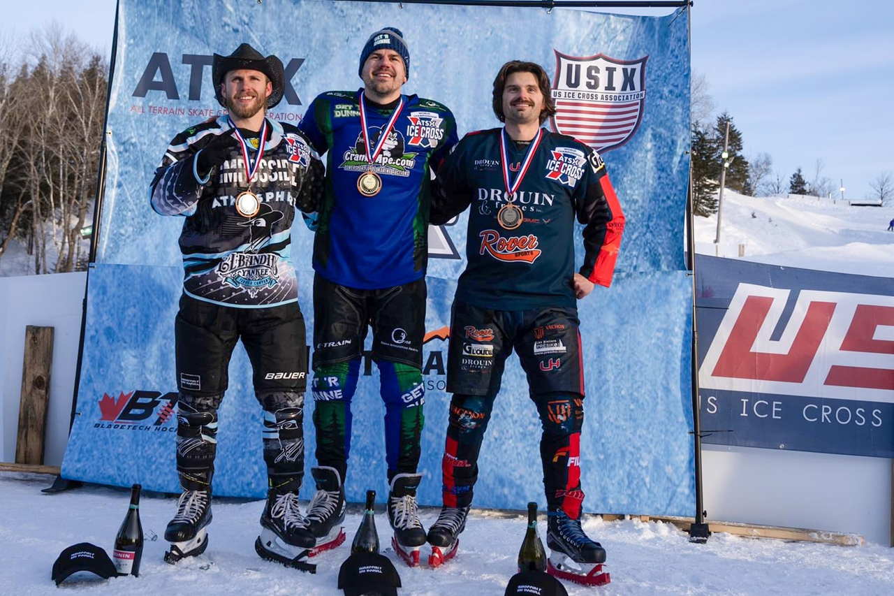 Un athlète beauceron double médaillé en Ice Cross Downhill