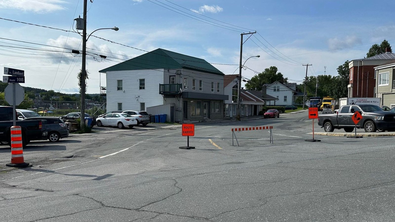 Fermeture partielle de l'avenue Lambert à Beauceville