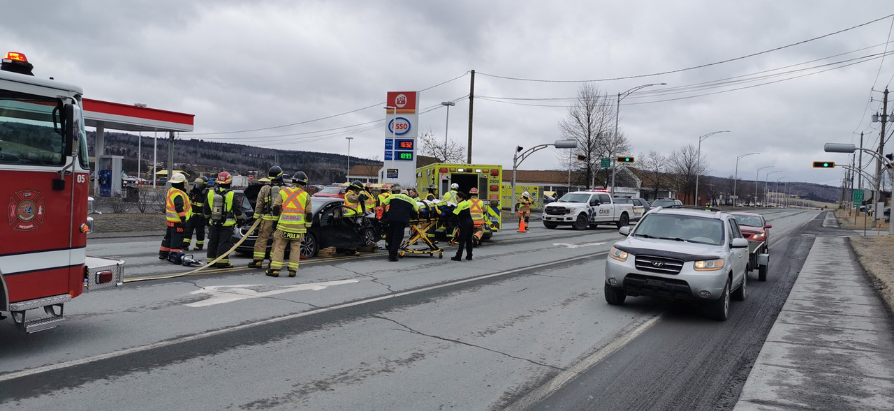 Accident sur le boulevard Lacroix: une blessée mineure
