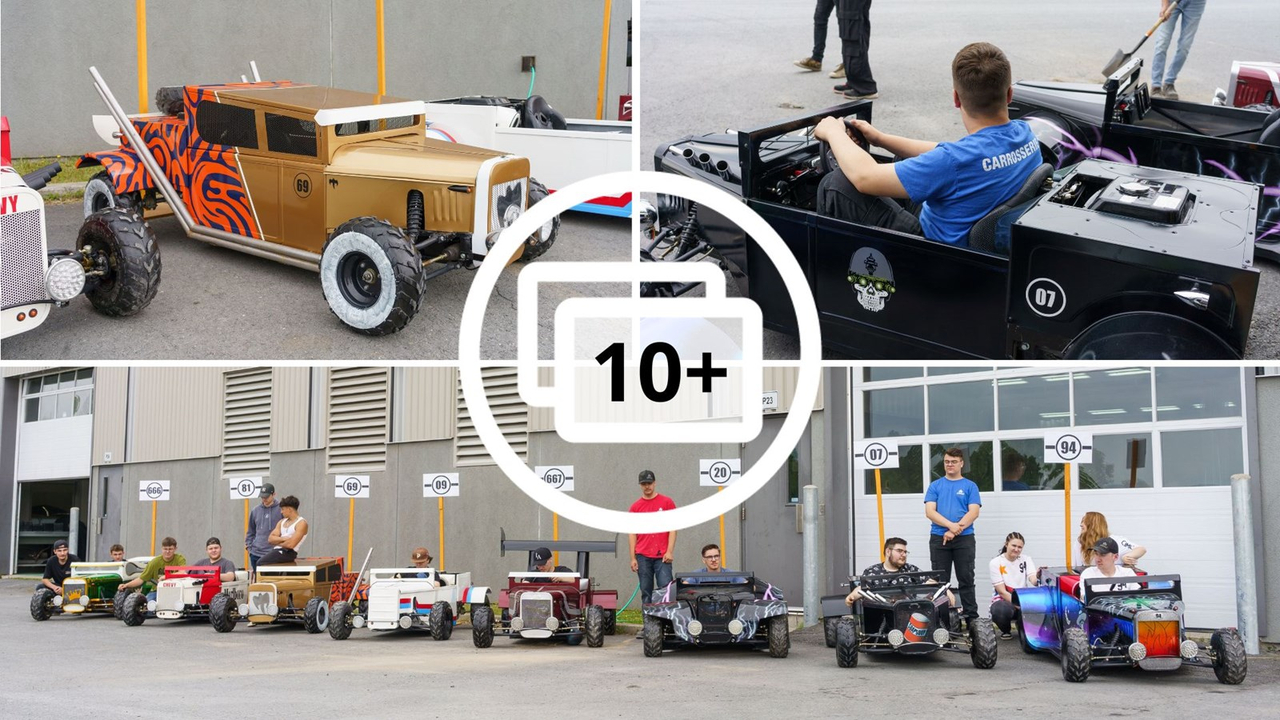 Carrosserie: les élèves du CIMIC présentent leur "dune buggy"