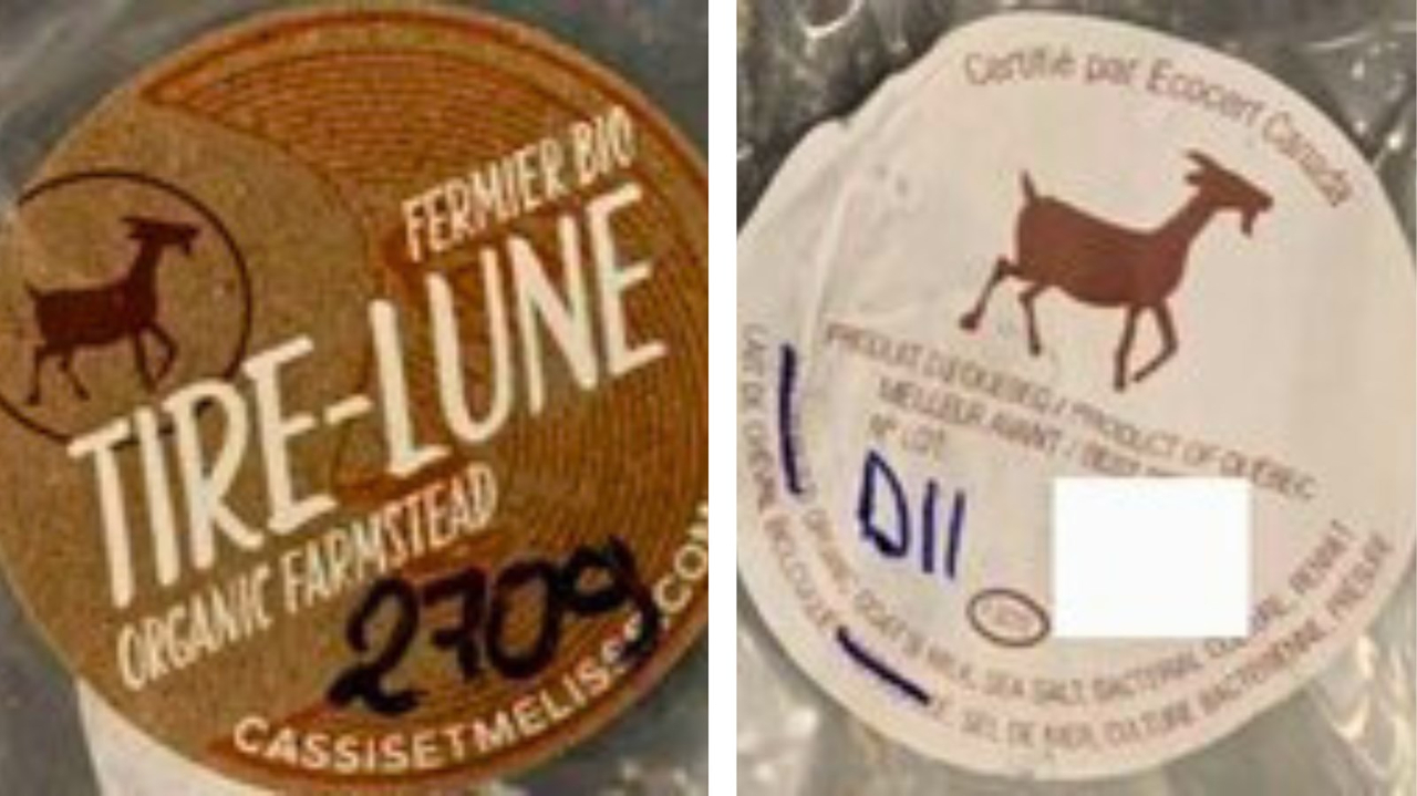 Rappel de fromage Tire-Lune de la marque Cassis et Mélisse
