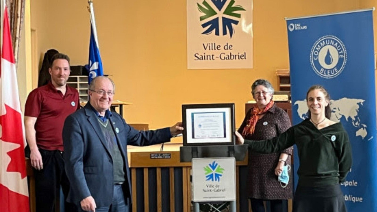 La Ville de Saint-Gabriel devient une Communauté bleue