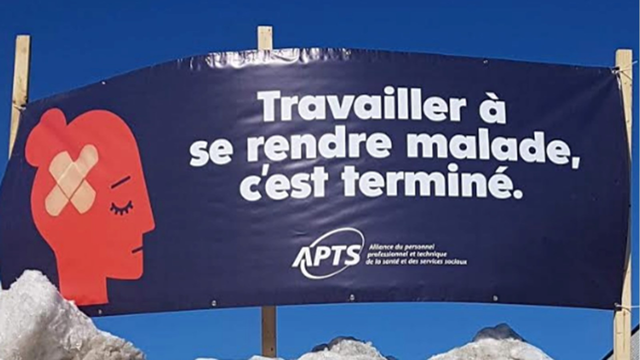 Les membres de l'APTS se font entendre lors d'une action surprise