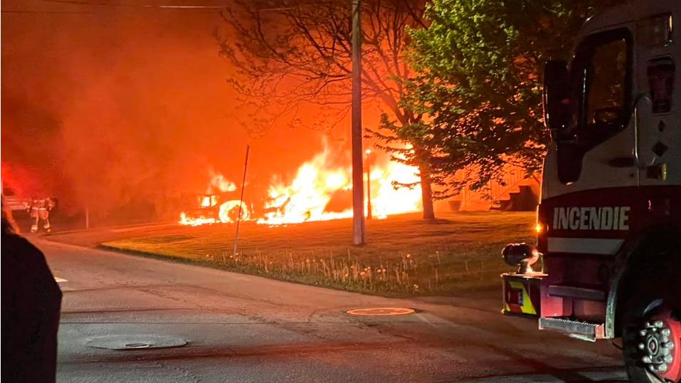 Incendie suspect à Saint-Zotique