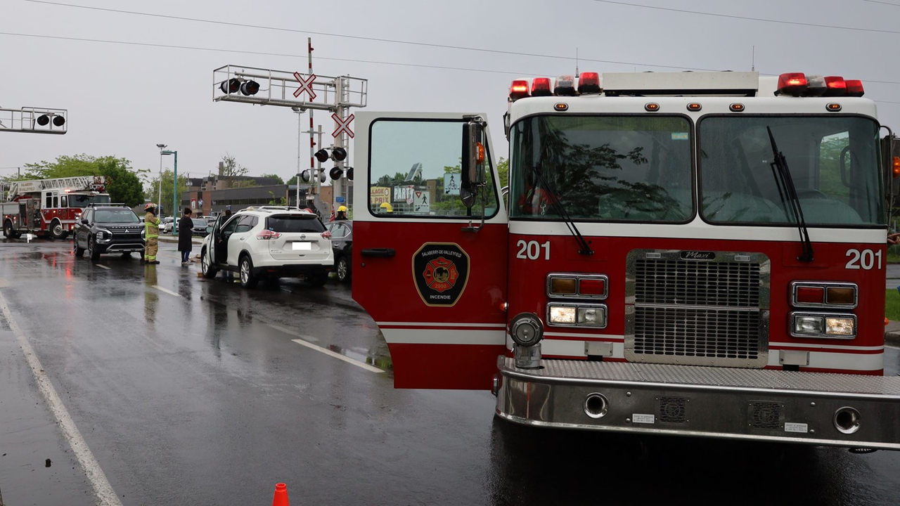 Un cycliste impliqué dans une collision à Salaberry-de-Valleyfield