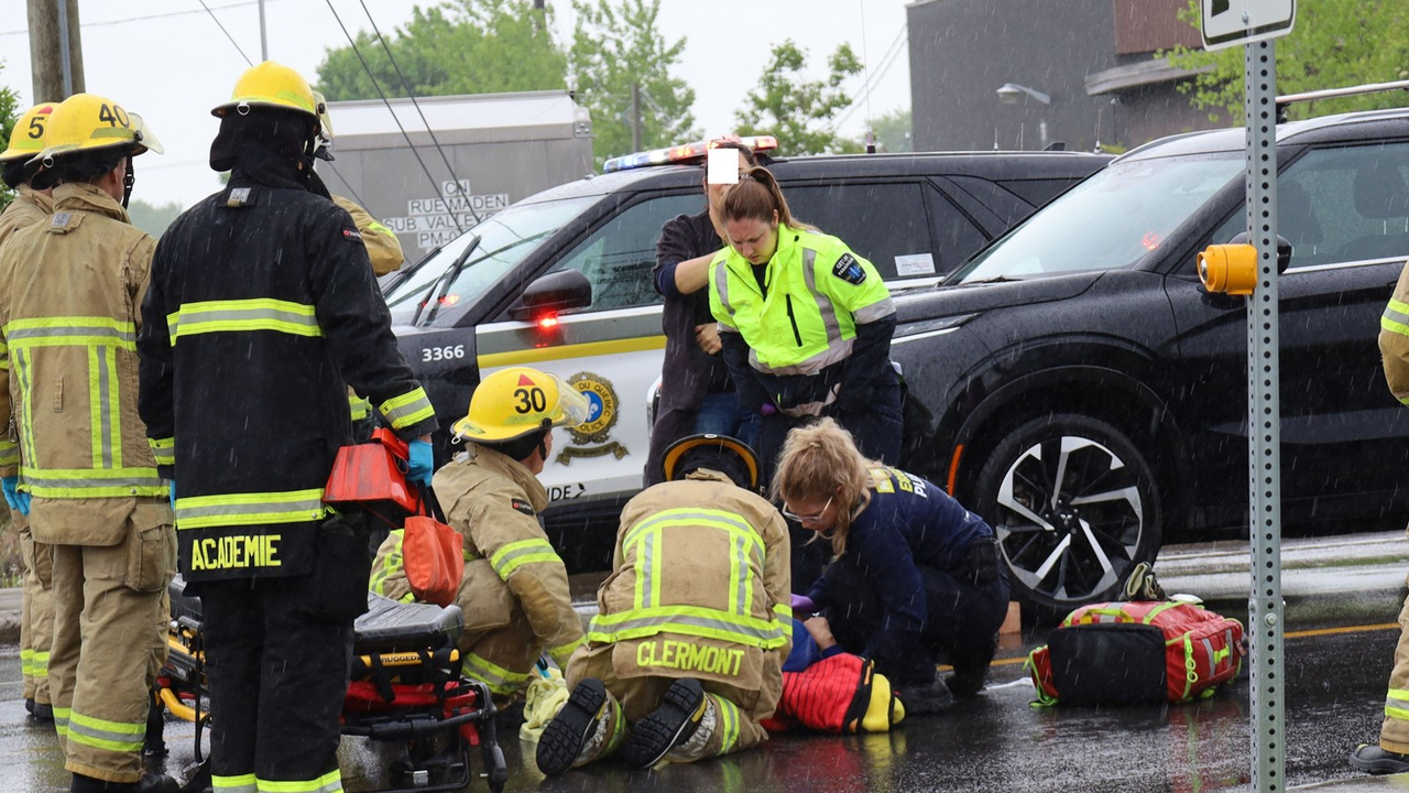 Un cycliste impliqué dans une collision à Salaberry-de-Valleyfield