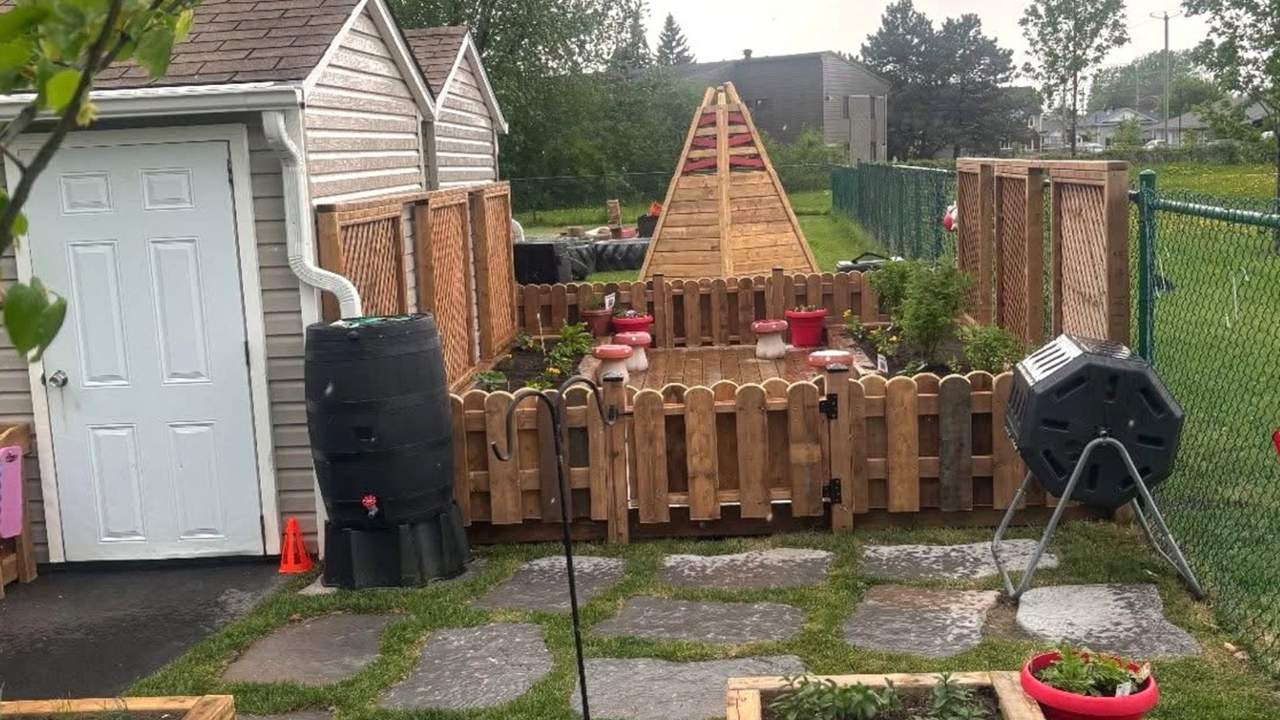 Le Cégep de Valleyfield verdit des espaces de jeux pour les tout-petits