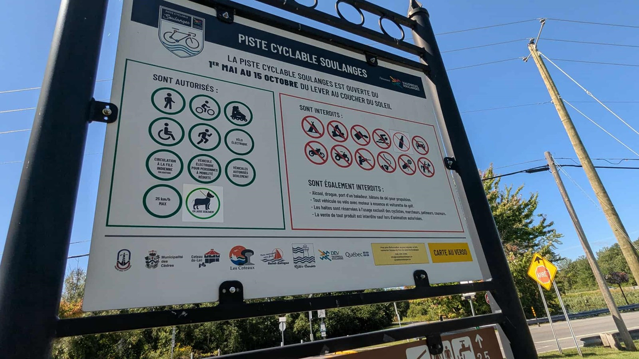 Piste cyclable Soulanges: Rivière-Beaudette et Saint-Zotique disent non