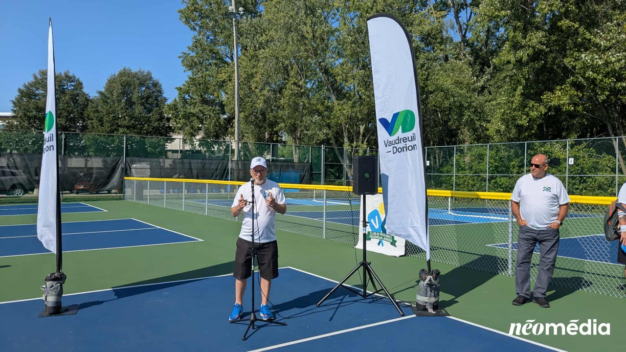 EN VIDÉO | Des nouveaux terrains de pickleball inaugurés à Vaudreuil-Dorion