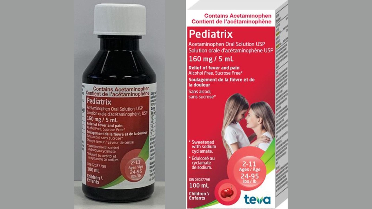 Rappel d'un médicament contre la fièvre pour enfants en raison d'un risque de surdose