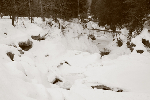 Rivière des fermes en hiver
