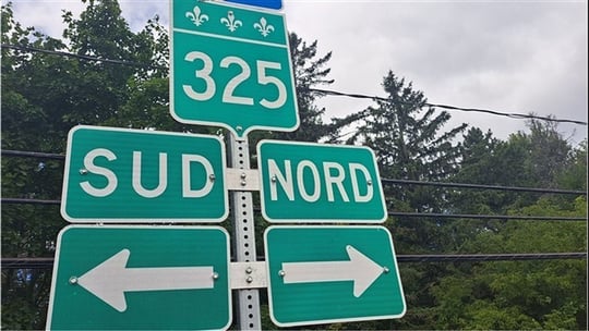 Entrave en cours sur la route 325 à Rigaud 