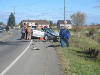Accident grave sur la route 158