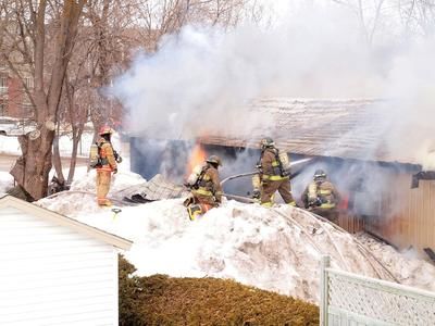 La cordonnerie Bernard détruite par les flammes