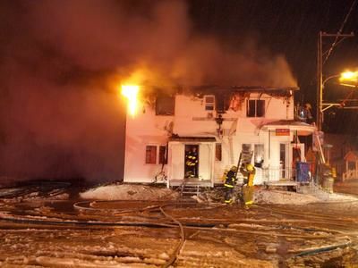 Incendie au bureau de poste