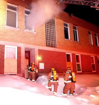 Incendie à l'ancienne clinique de psychiatrie infantile