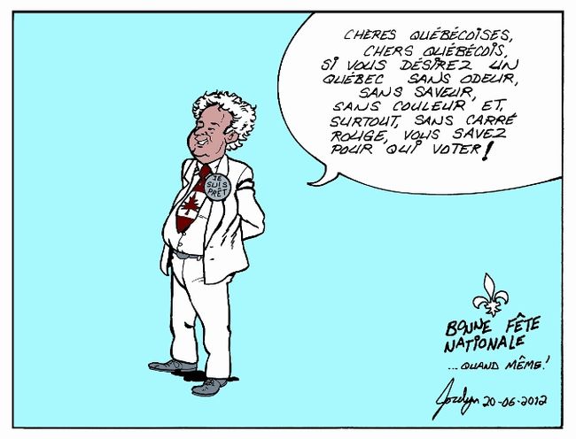 Caricature du 27 juin du Journal de Joliette