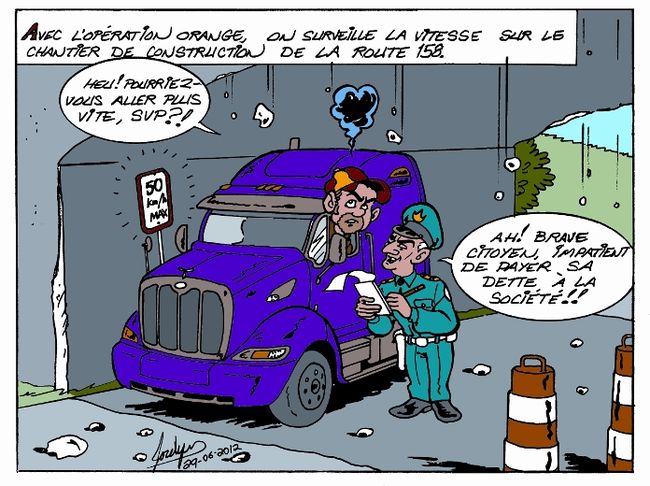 Caricature du 4 juillet du Journal de Joliette